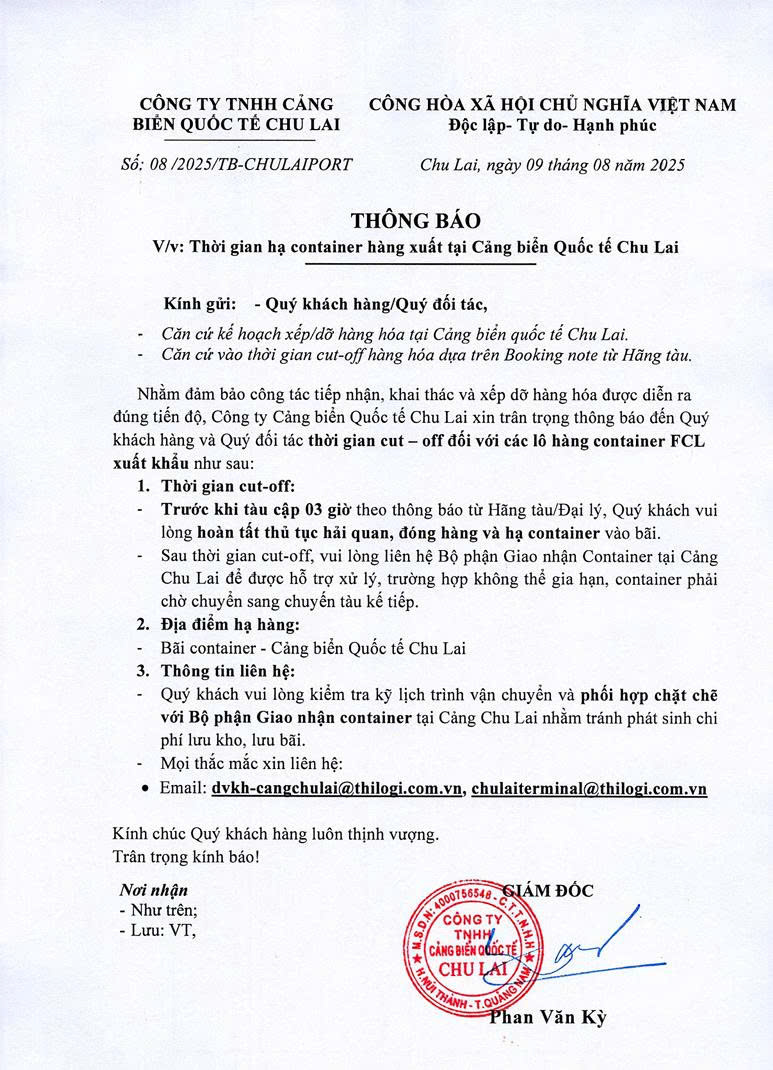 Thông báo